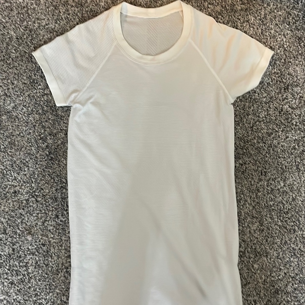 Swiftly Tech White SS Top